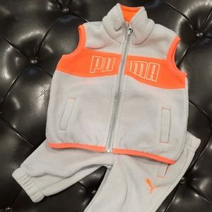 PUMA fleece vest and pants
